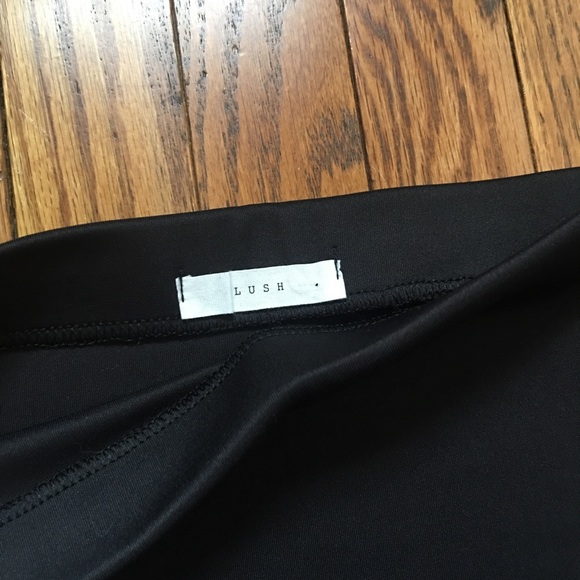 Lush Mini Skirt with Mesh Panel - Picture 4 of 7